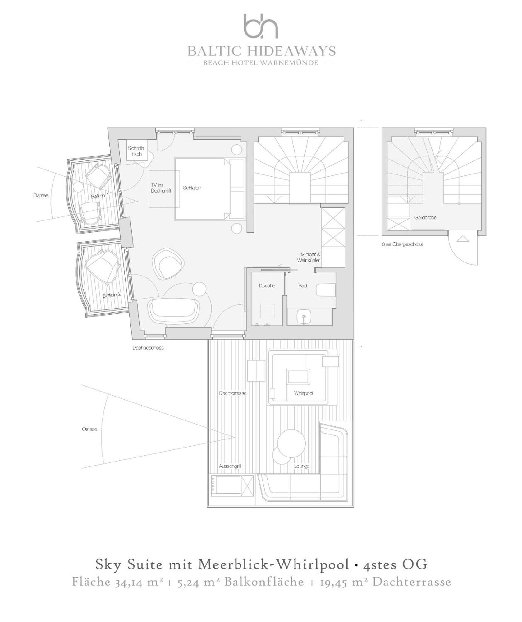 Baltic Hideaways Beach Hotel Warnemuende Rostock Ruang foto